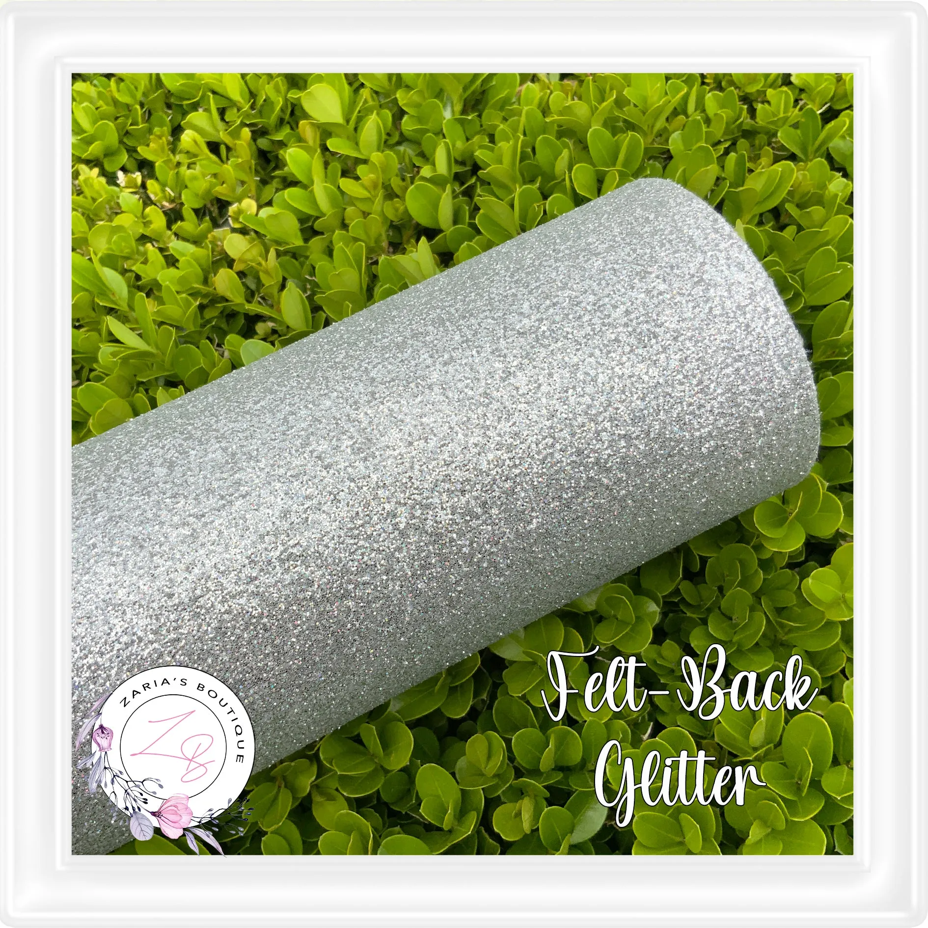 ⋅ Silver Glitter ⋅ Felt-Backed Craft Sheets ⋅