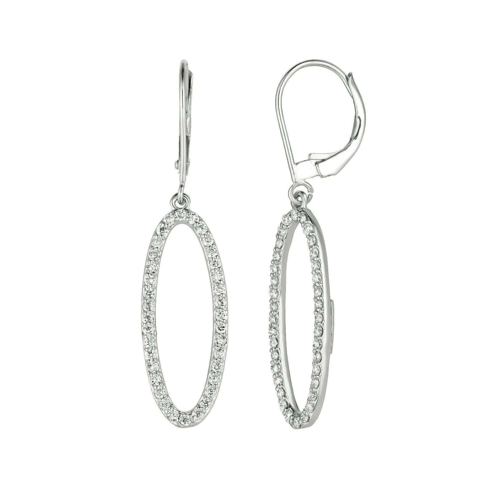 0.75 Carat Natural Diamond Earrings G SI 14K Yellow Gold