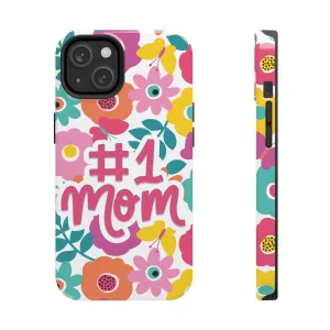 #1 Mom Floral Print Tough Phone Cases by Case-Mate, Mothers Day Gift