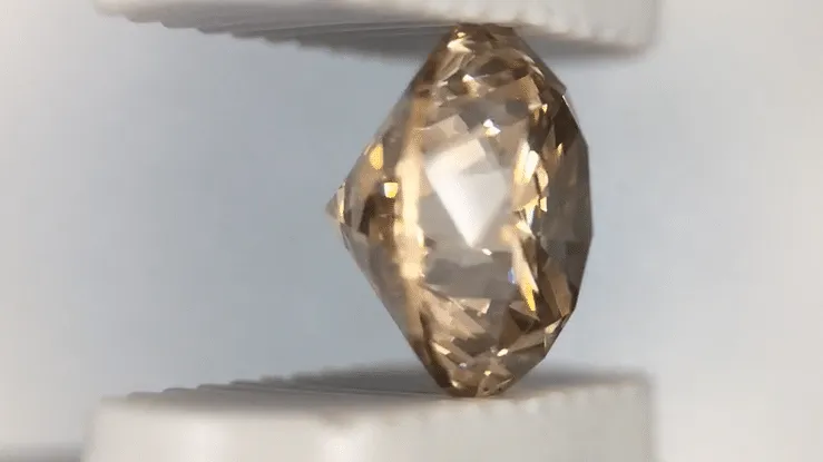 1.02 Carat Loose Fancy Brown Caramel Color Diamond | Natural Round Brilliant SI1 Clarity