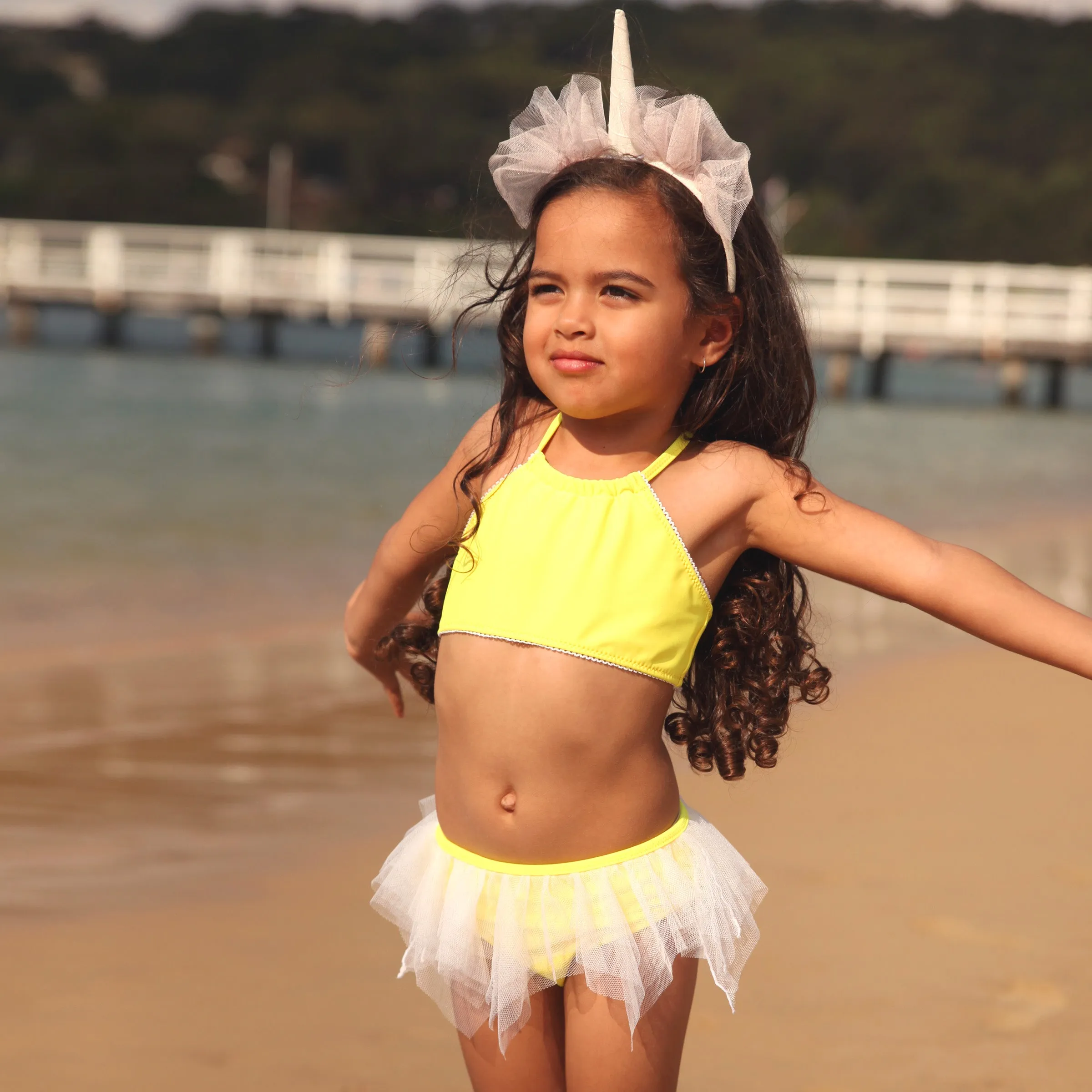 1133 Miss Unicorn Plain TuTu Bikini