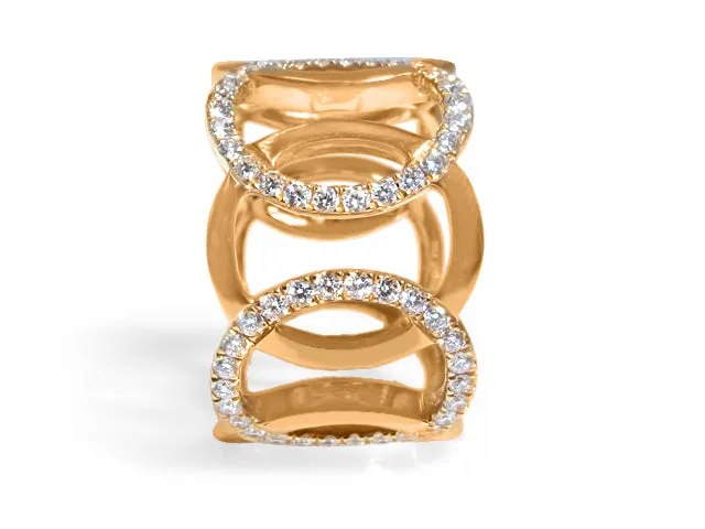 1.18ctw Diamond Rose Gold Ring