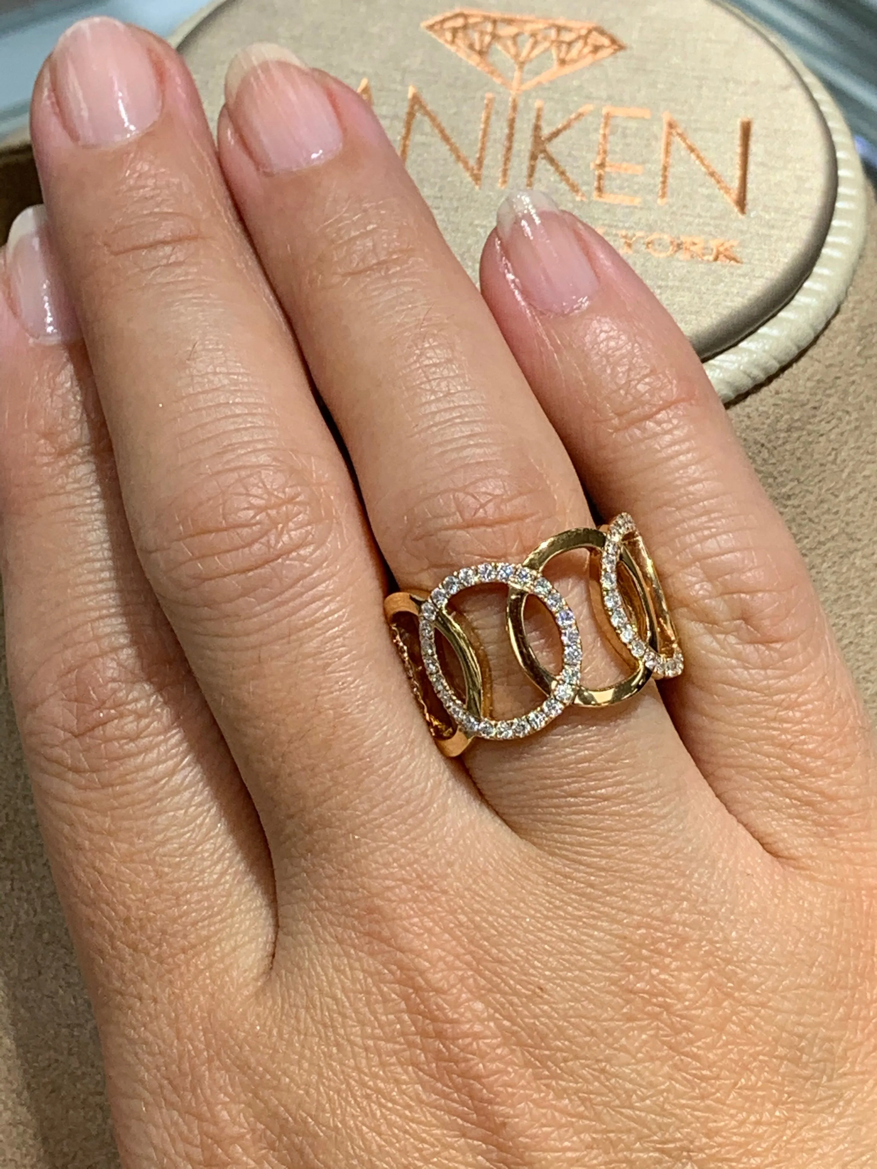 1.18ctw Diamond Rose Gold Ring