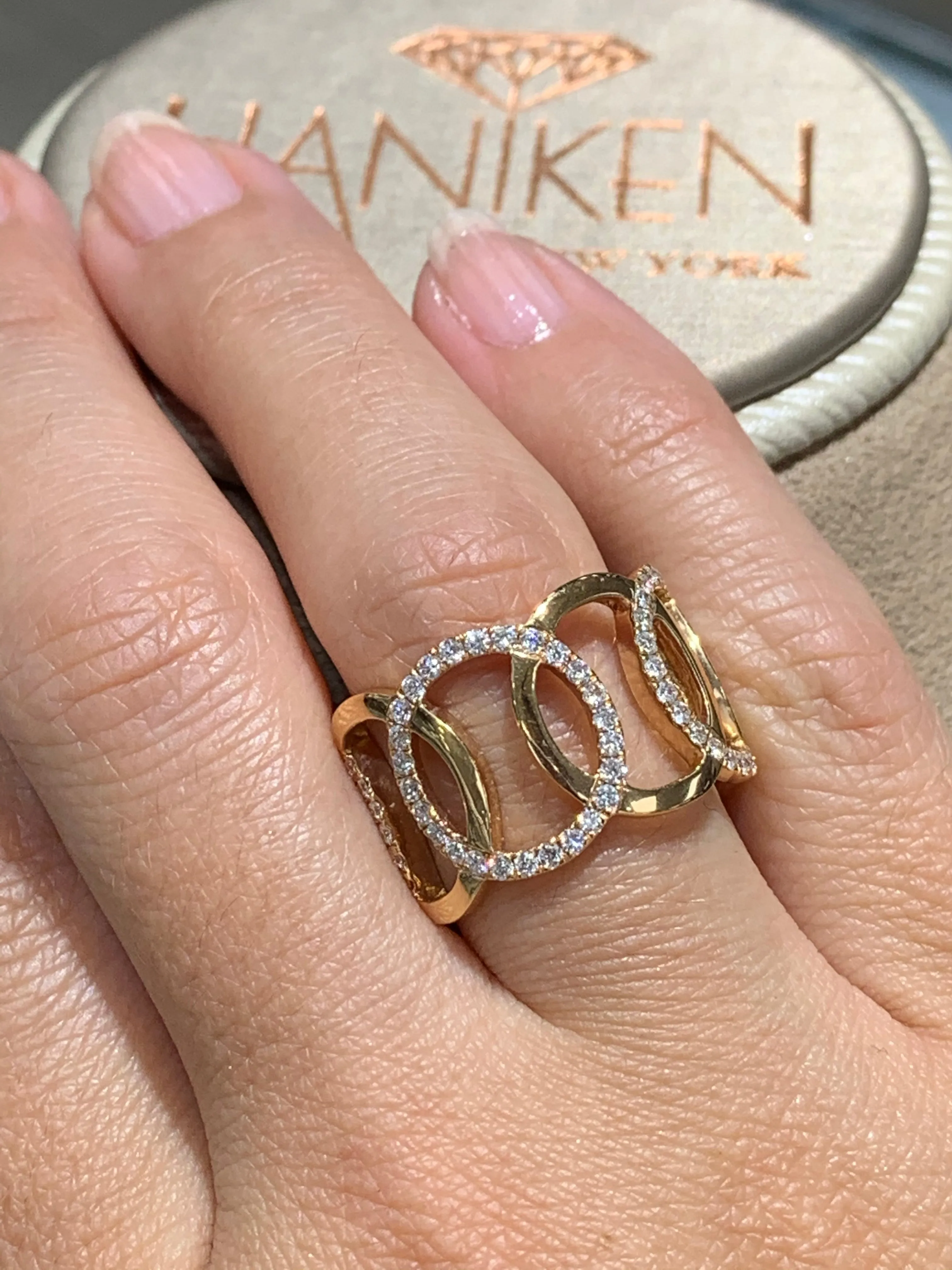 1.18ctw Diamond Rose Gold Ring