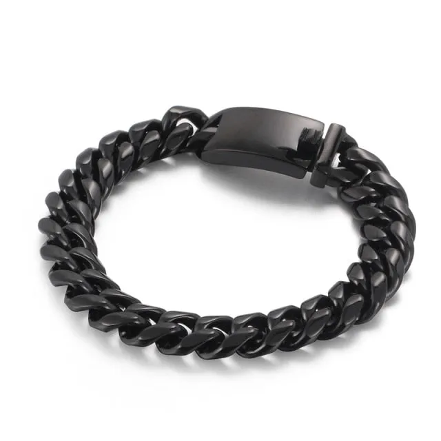 12mm Cuban Chain Bracelet