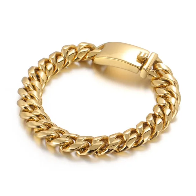 12mm Cuban Chain Bracelet