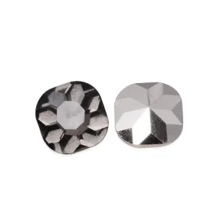 12mm Square Cabochon Cushion Cut Fancy Crystal Stone,Gray Crystal Fancy Stone,4461,Cushion Cut Stone,20pcs/lot