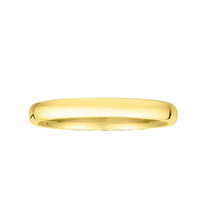 14k Gold 2MM High Dome Gents Wedding Band ZV1-2