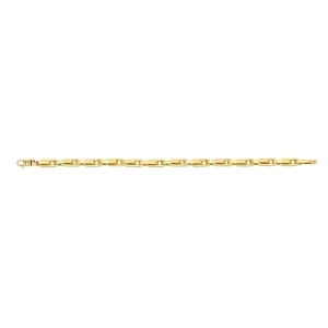 14K Gold Fancy Oval Box Link