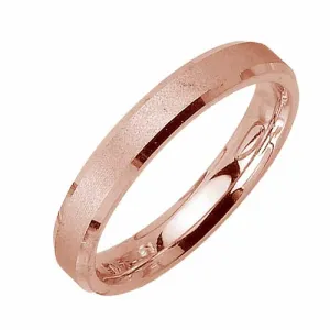 14K or 18K Rose Gold Plain Ring