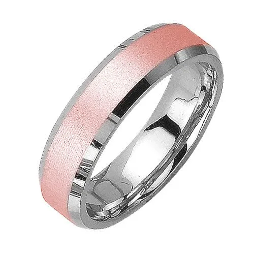 14K or 18K Two-Tone Gold Plain Ring