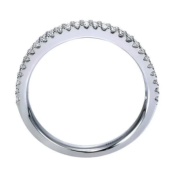 14k White Gold Contemporary Fancy Anniversary Band