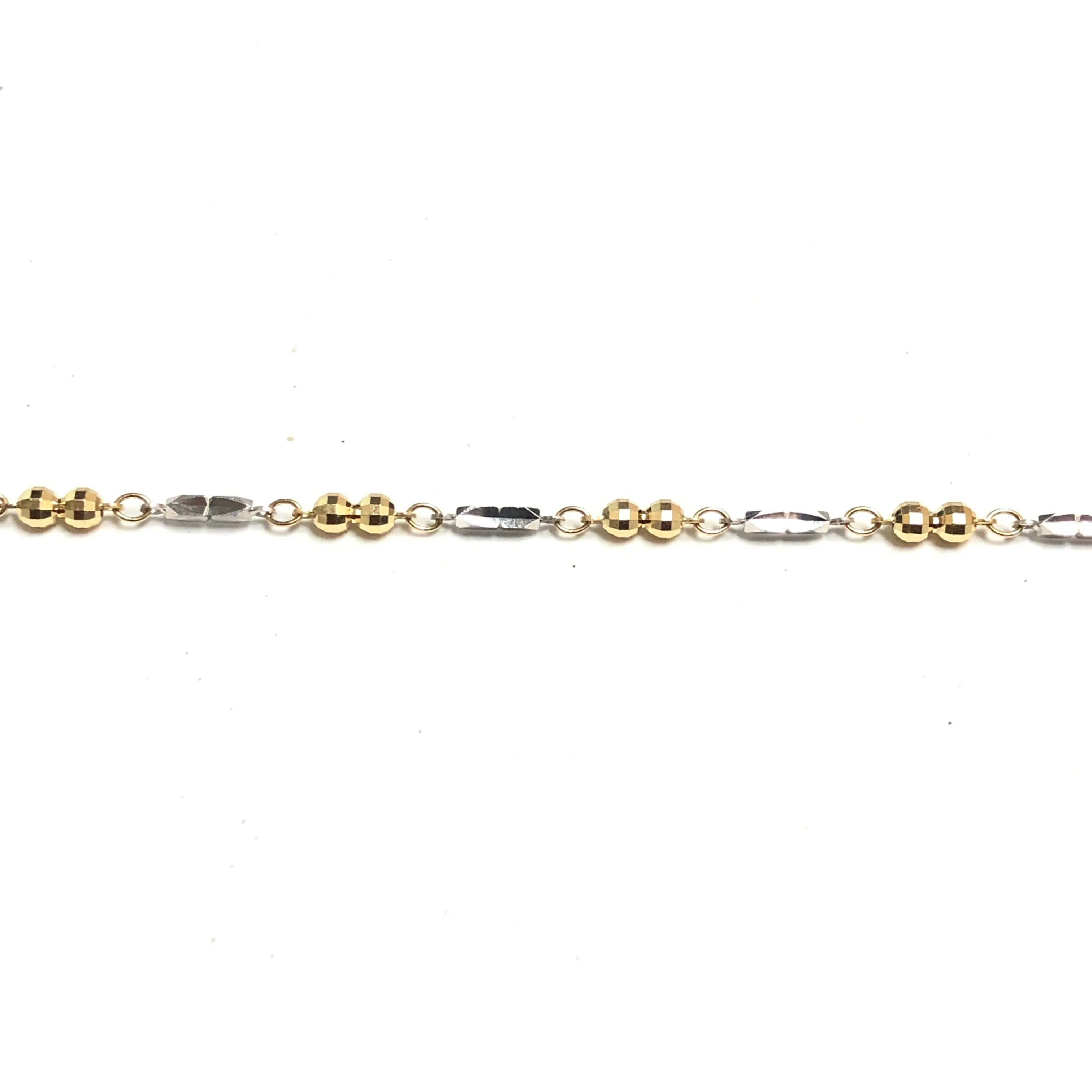 14K Yellow and White Gold Fancy Necklace