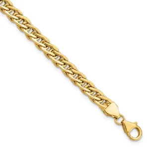 14k Yellow Gold Polished Fancy Link Bracelet
