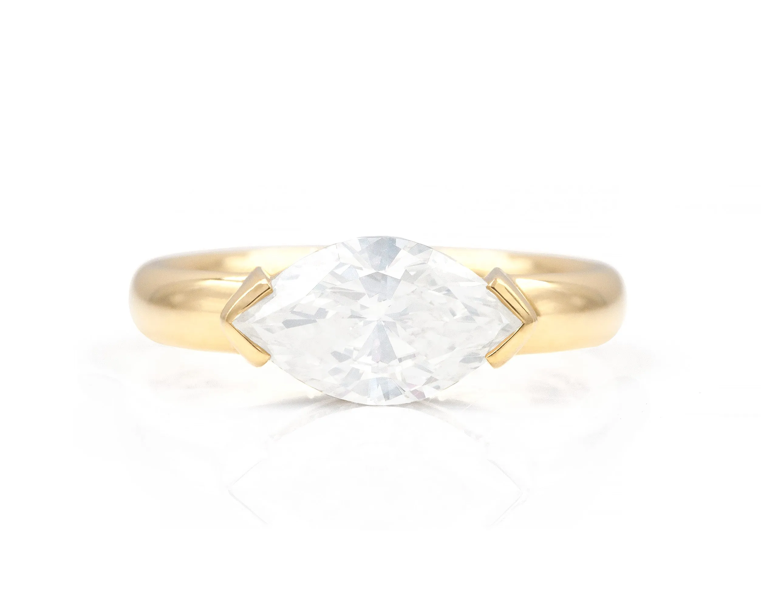1.53-Carat Marquise Levitate Ring