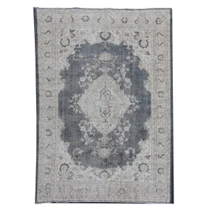 15394 Handwoven Vintage Rug 7'4x10'7