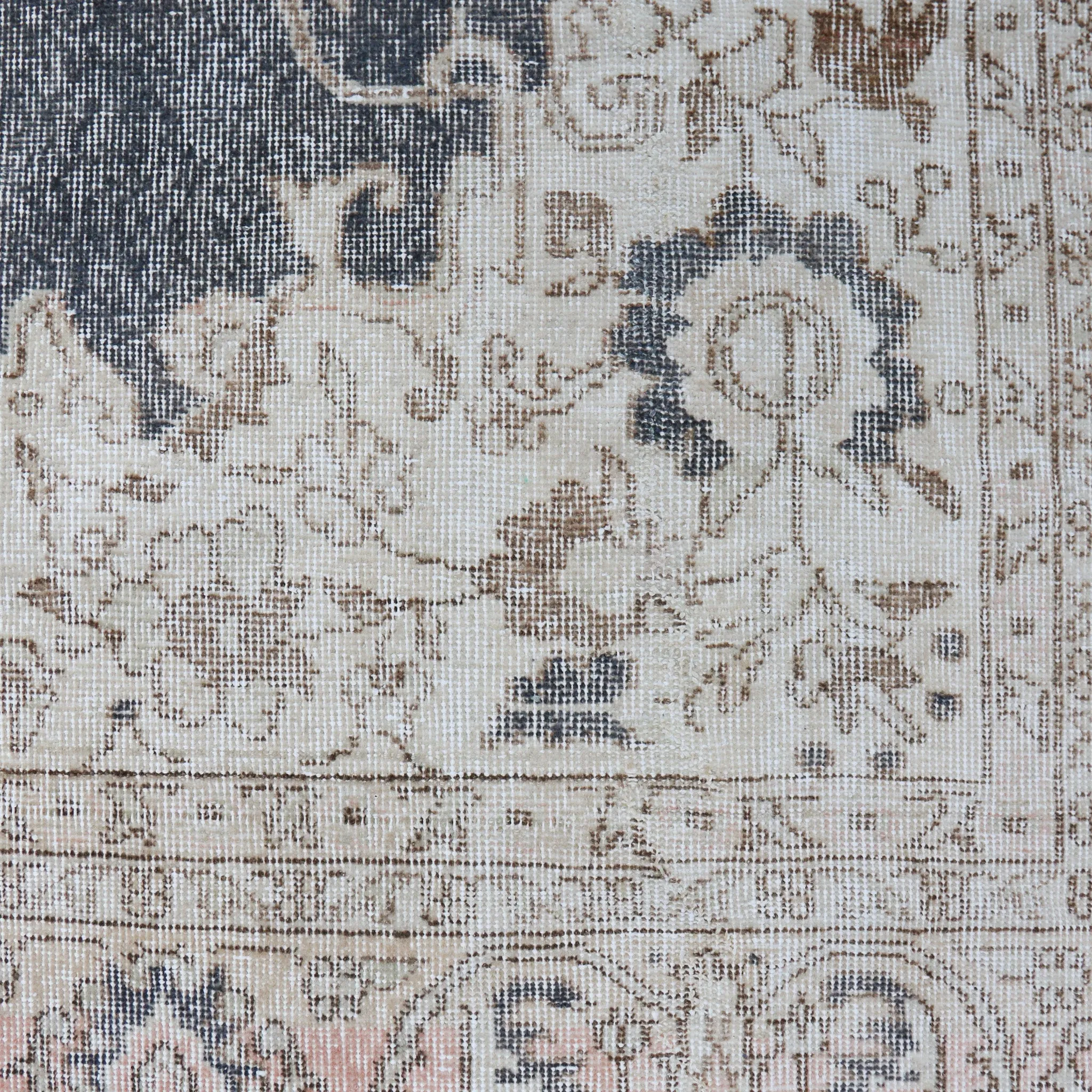 15394 Handwoven Vintage Rug 7'4x10'7