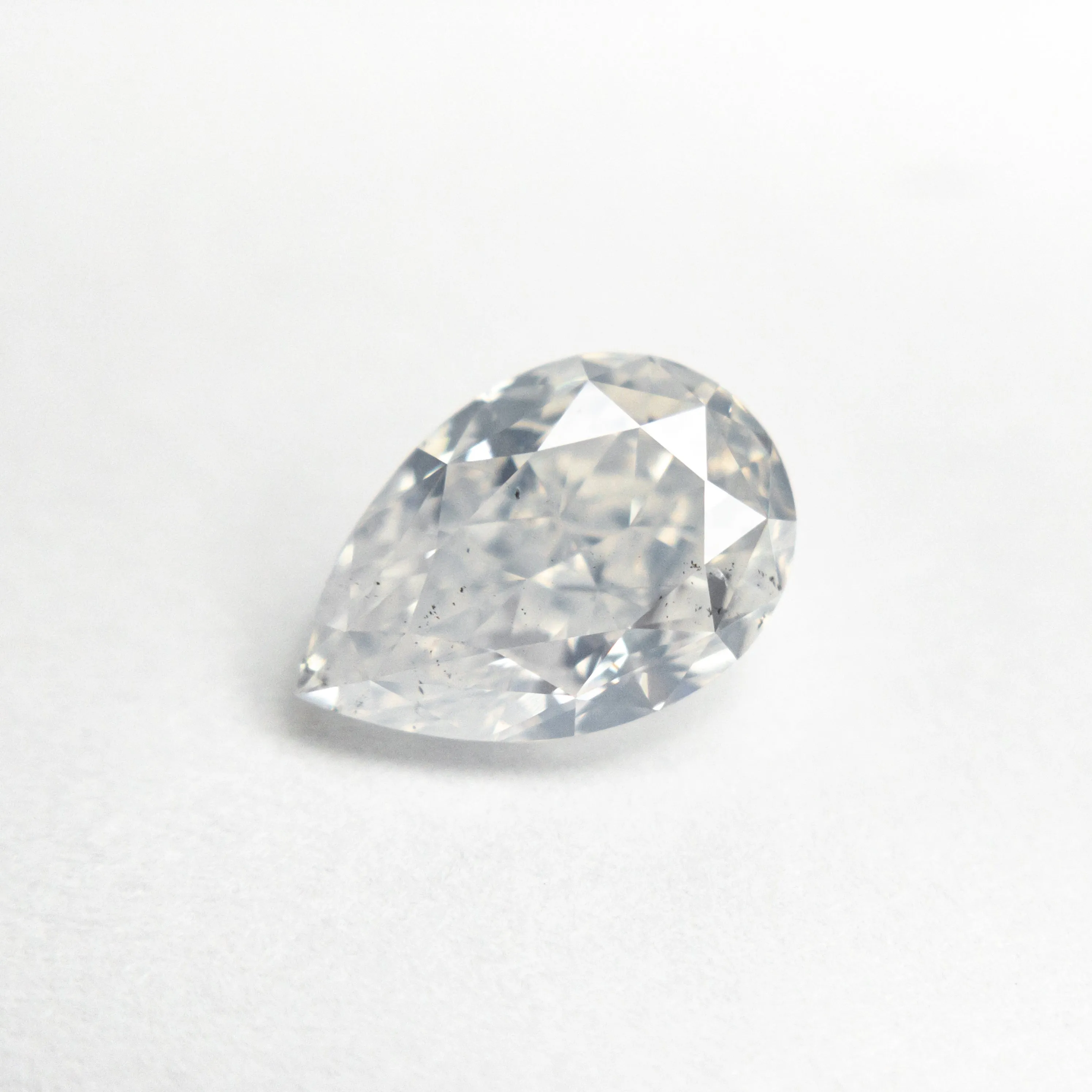 1.60ct 8.98x6.05x4.14mm GIA I1 Fancy White Pear Brilliant 21896-01