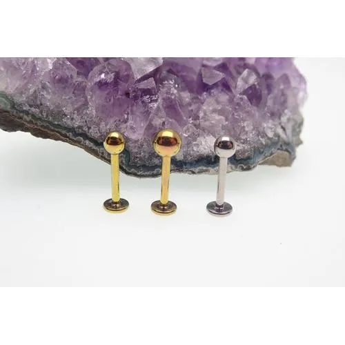 16g Plain Flat Back Titanium Ball