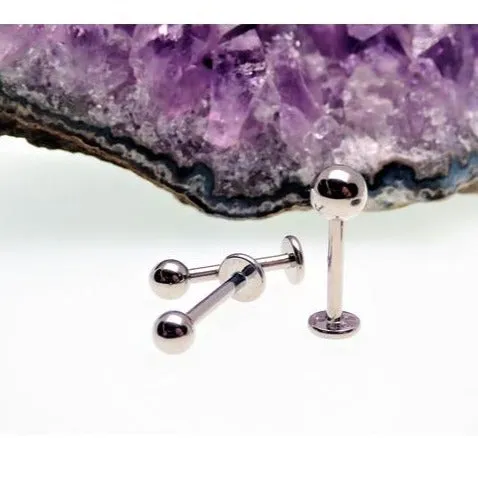 16g Plain Flat Back Titanium Ball