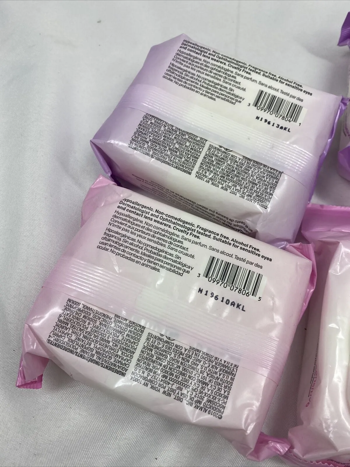 (4) Almay Longwear Micellar Makeup Remover Cleansing Towelette 25ea biodegrade