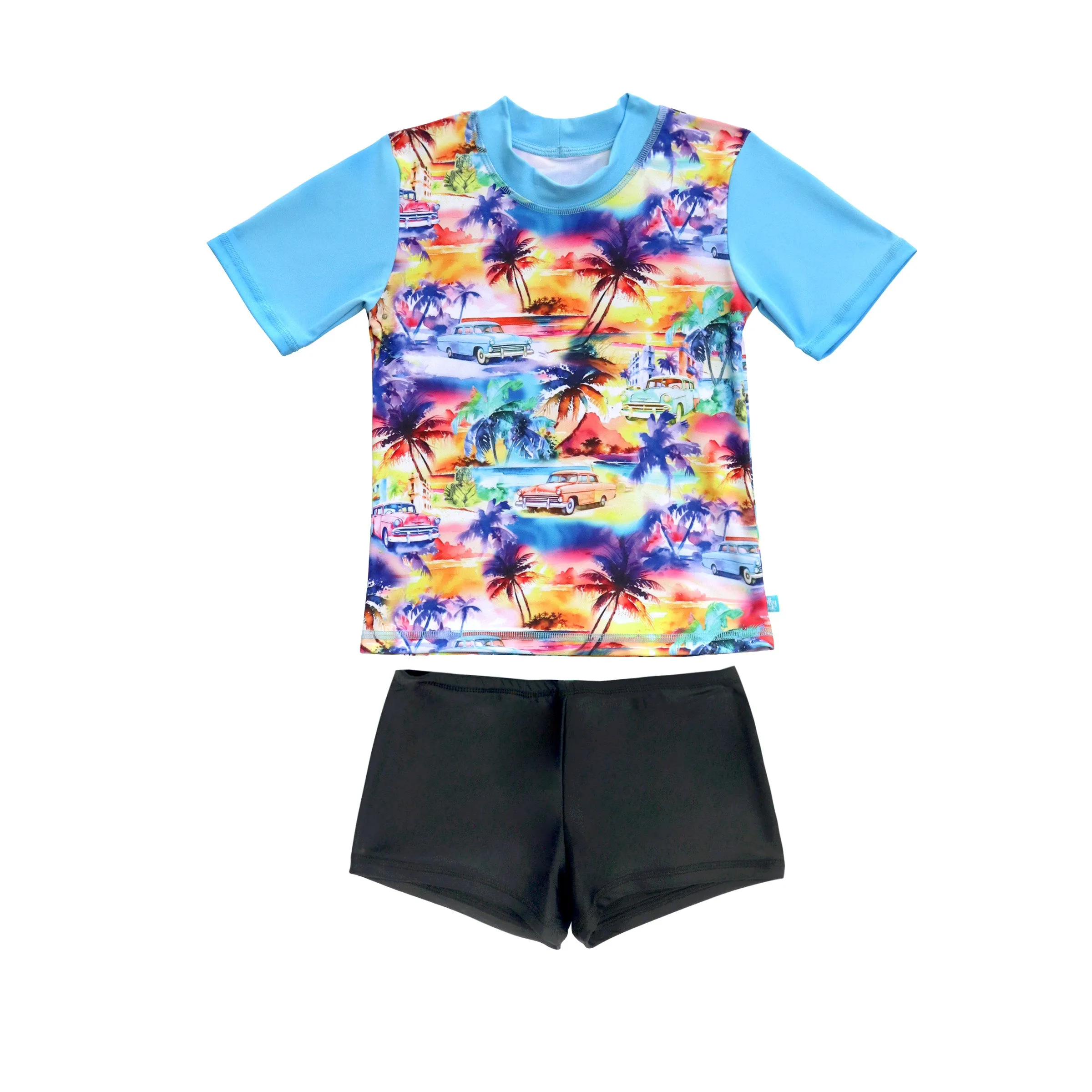409 Miami Beach Short Sleeve Rashvest Set