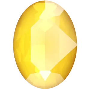 4120 Swarovski Oval Fancy Stones, Crystal Buttercup Unfoiled (001 L124S)