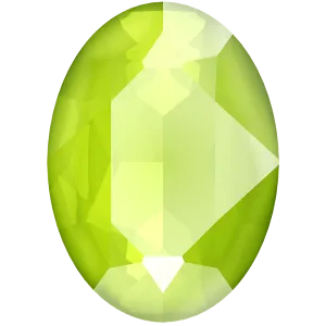 4120 Swarovski Oval Fancy Stones, Crystal Lime Unfoiled (001 L125S)