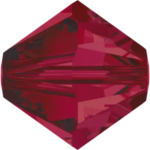 5328 Swarovski Bicone Beads, Ruby (501)