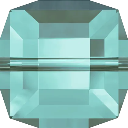 5601 Swarovski Cube Beads, Light Turquoise (263)