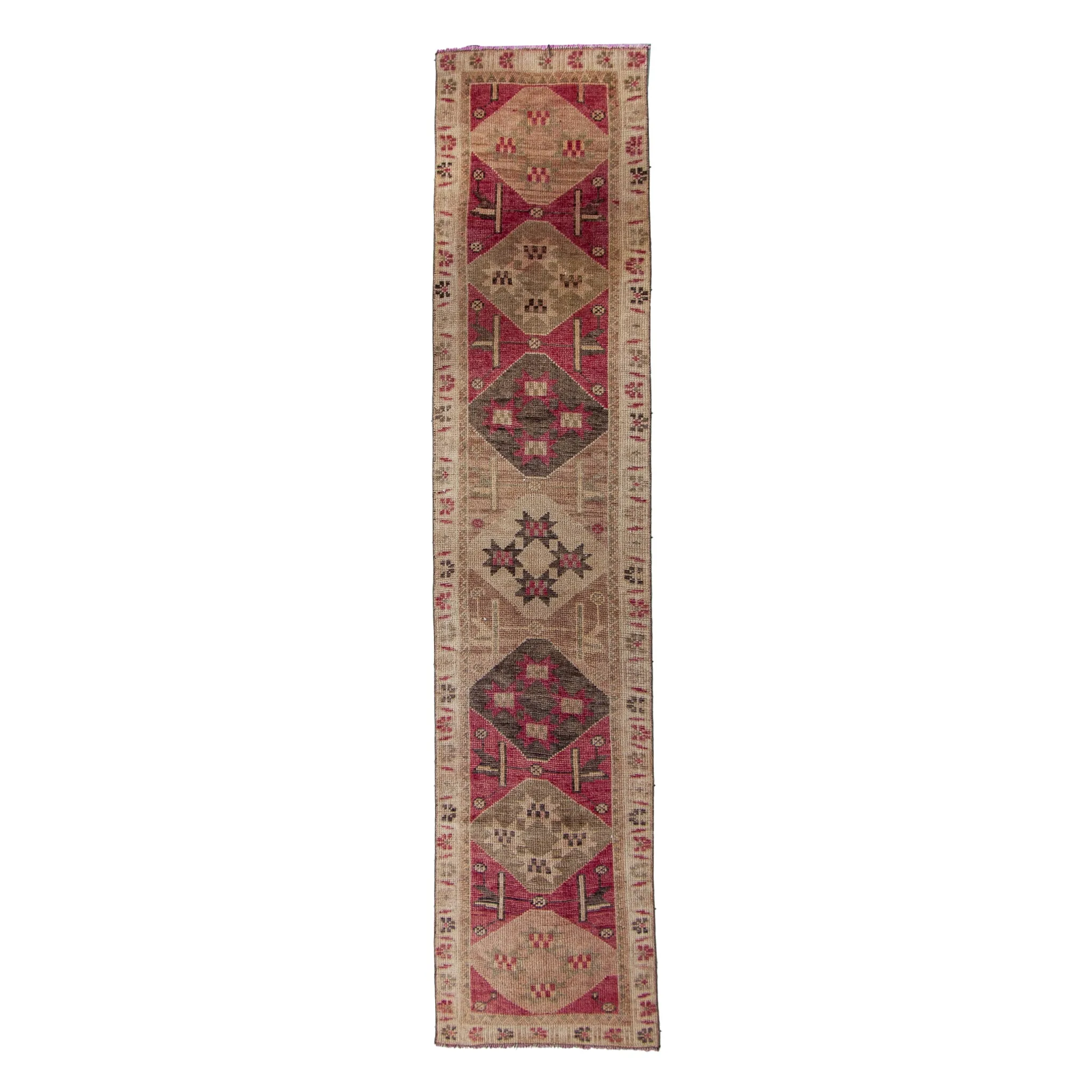 6369 Handwoven Vintage Rug 2'9x12'2