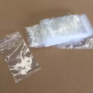 65x90mm 50um (100pcs) - Clear Resealable Zip Lock Poly Bag