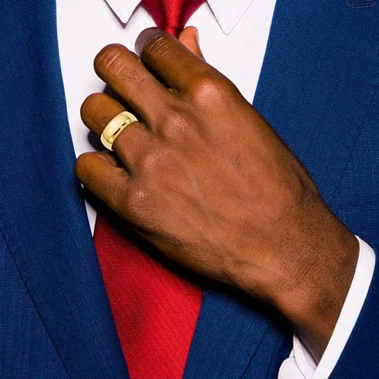 7MM Yellow Gold Wedding Band