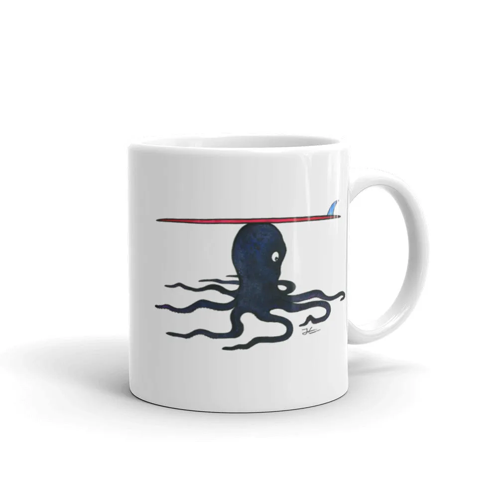 8 Arms 1 Fin Ceramic Mug