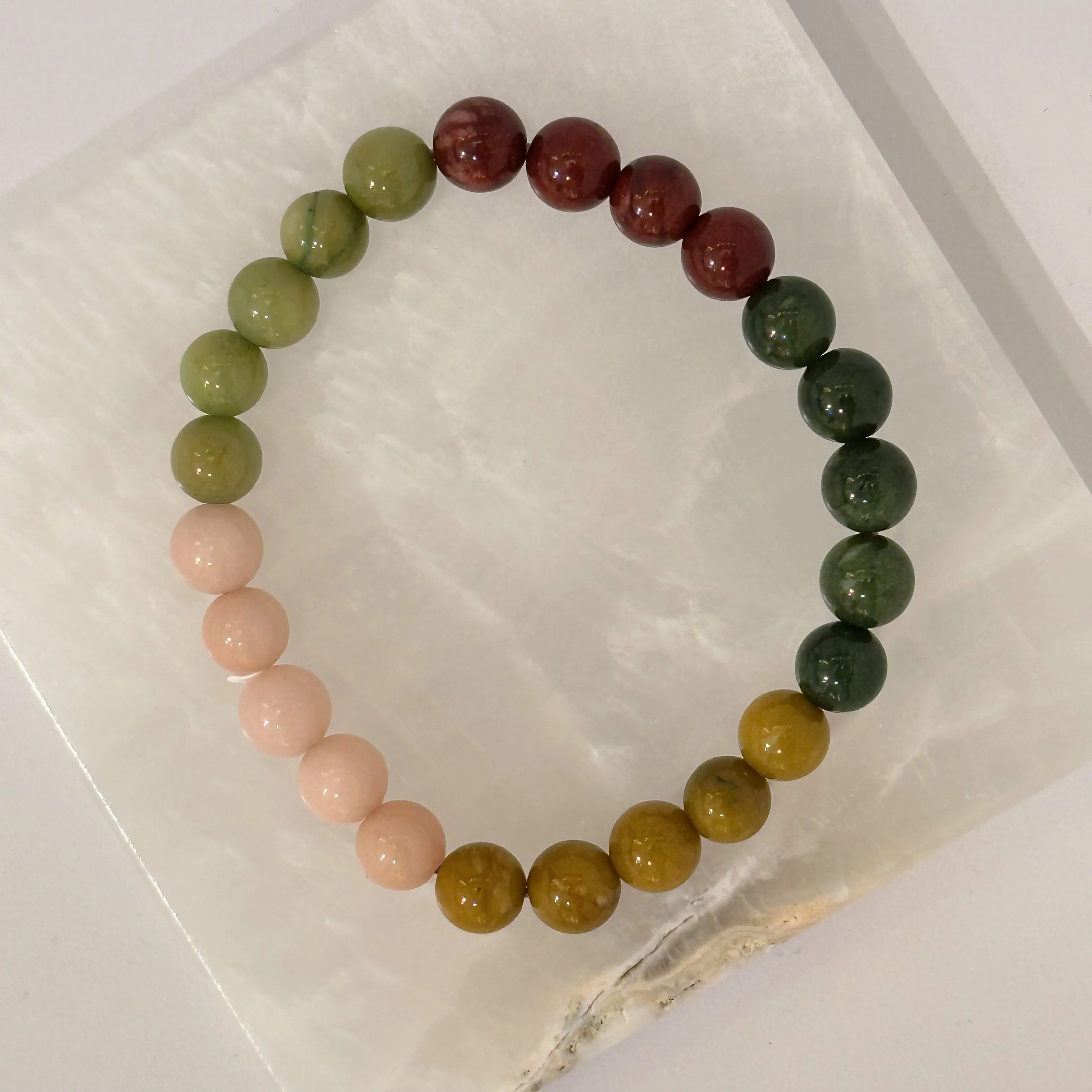 8MM NEUTRAL BEADED bracelet