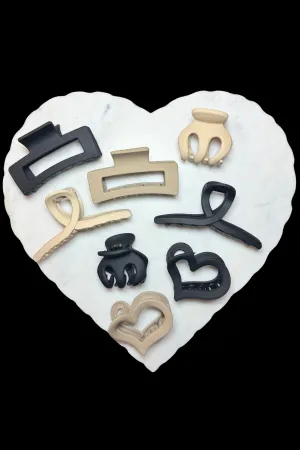 9 PIECE NEUTRAL CLAW CLIP SET