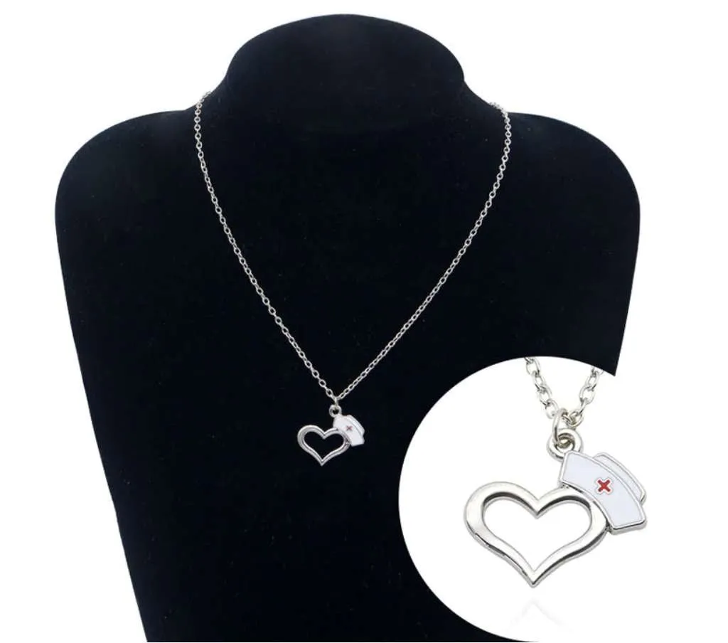Adorable Nurse Necklace with Heart Pendant