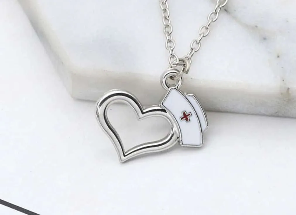 Adorable Nurse Necklace with Heart Pendant