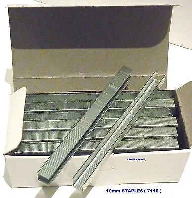 AIR POWERED STAPLE GUN (71/16S) WITH 15,000 STAPLES ( 10 & 16mm )- NEW IN BOX.