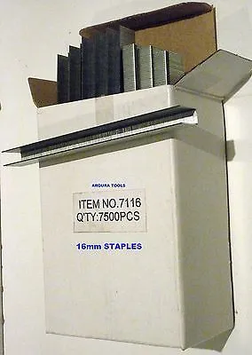 AIR POWERED STAPLE GUN (71/16S) WITH 15,000 STAPLES ( 10 & 16mm )- NEW IN BOX.