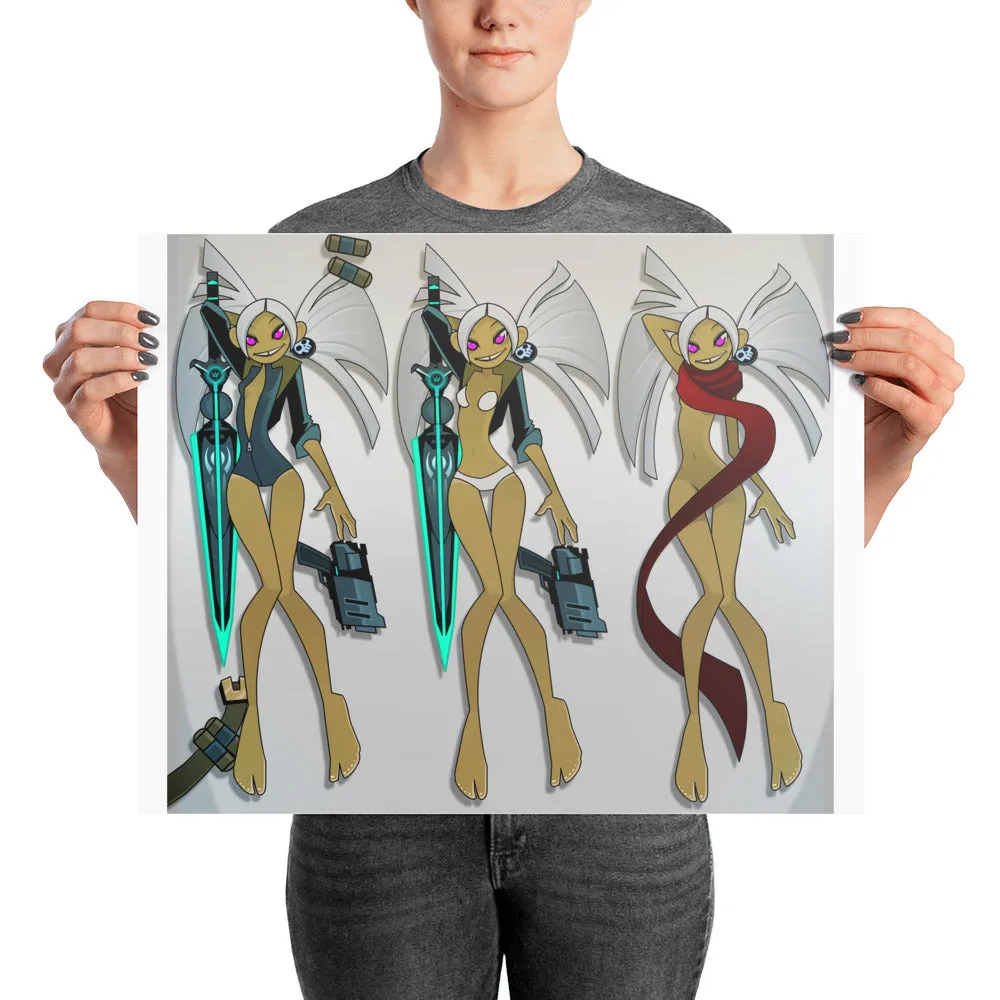 Akumi Laying Down poster