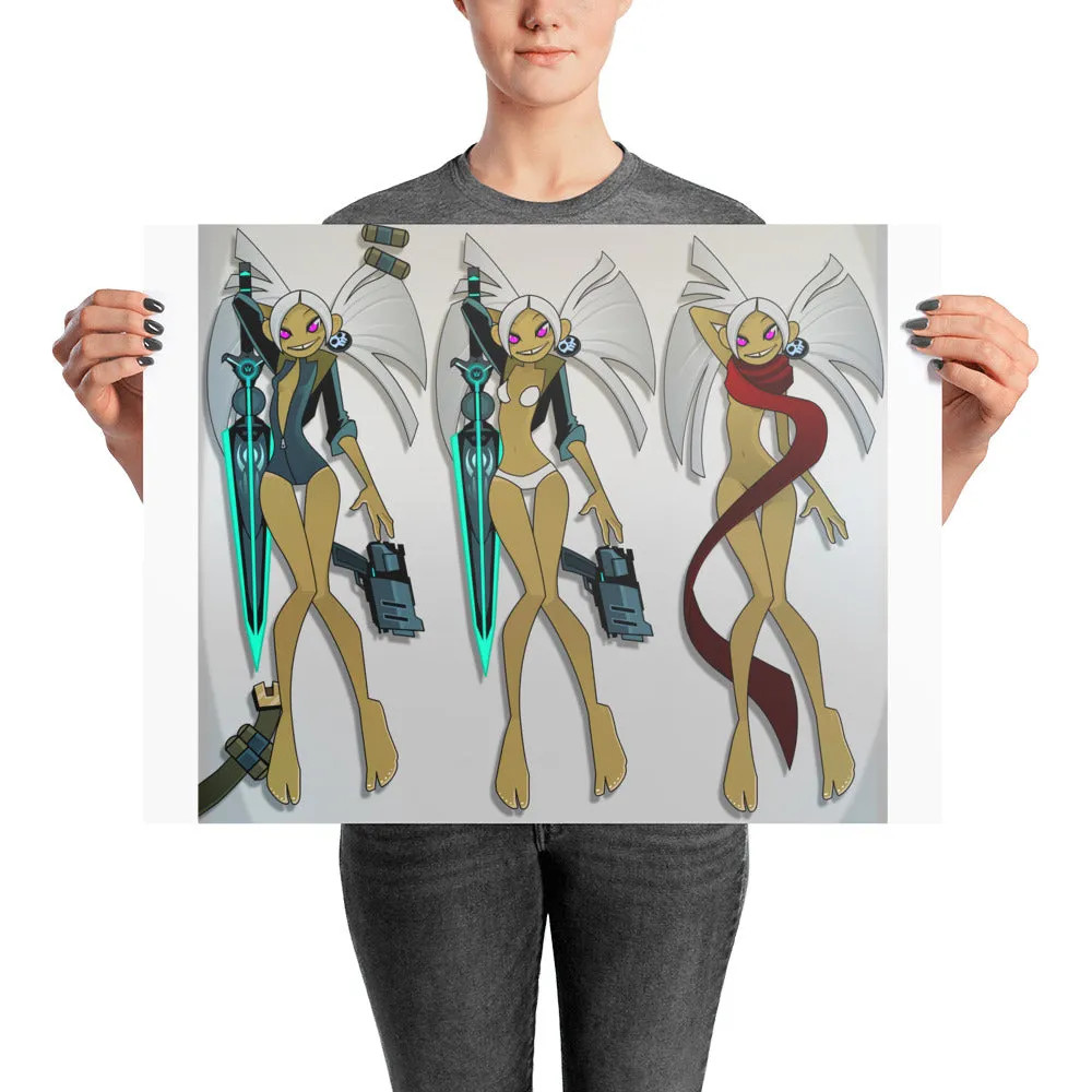 Akumi Laying Down poster