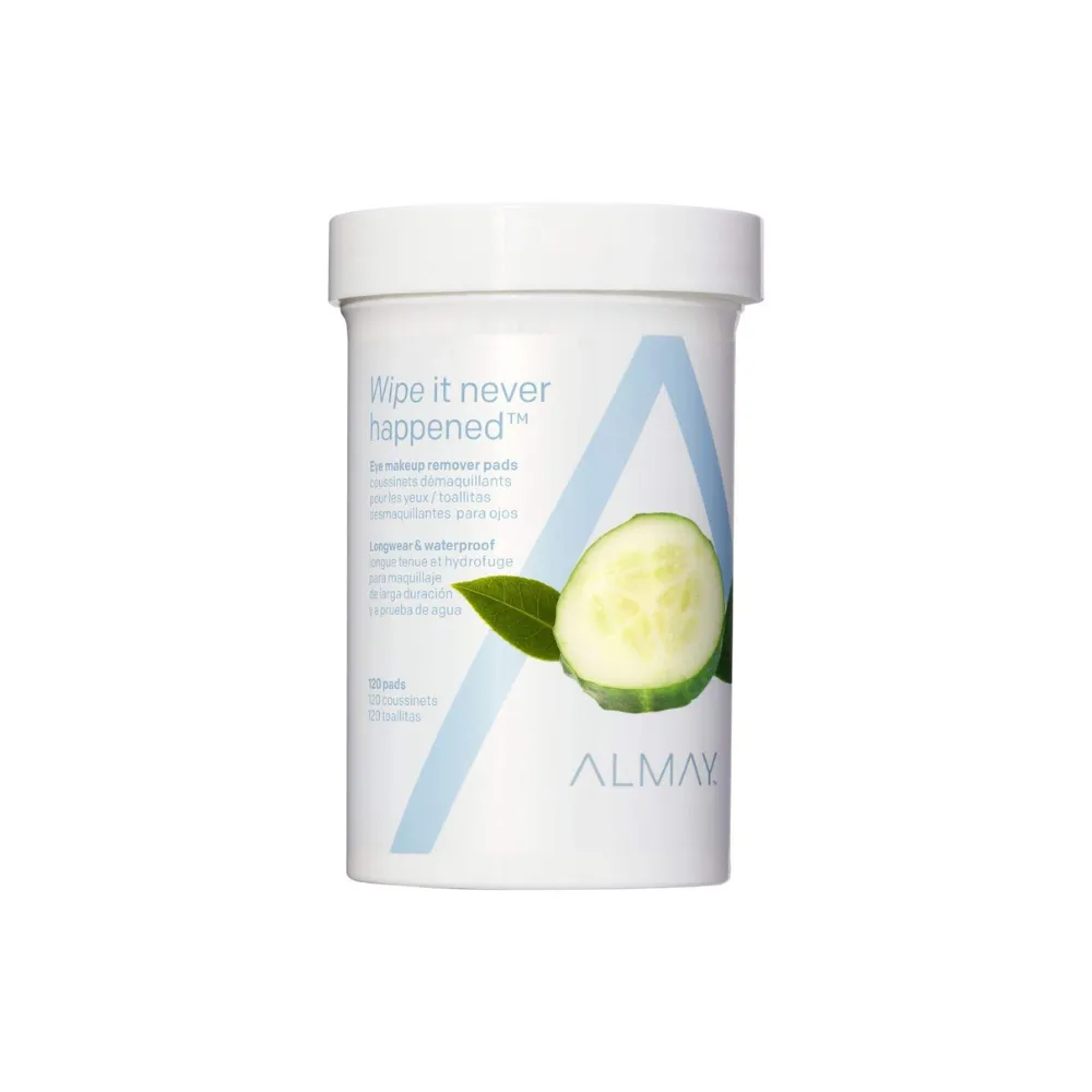 Almay Longwear & Waterproof Eye Makeup Remover Pads, 120 ct.
