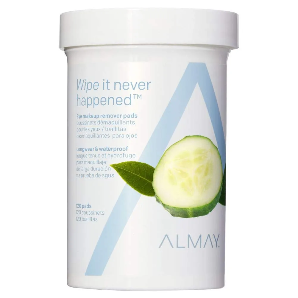 Almay Wipe It Never Happened Eye Makeup Remover Pads, 120 count