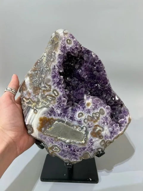 Amethyst Geode on Stand