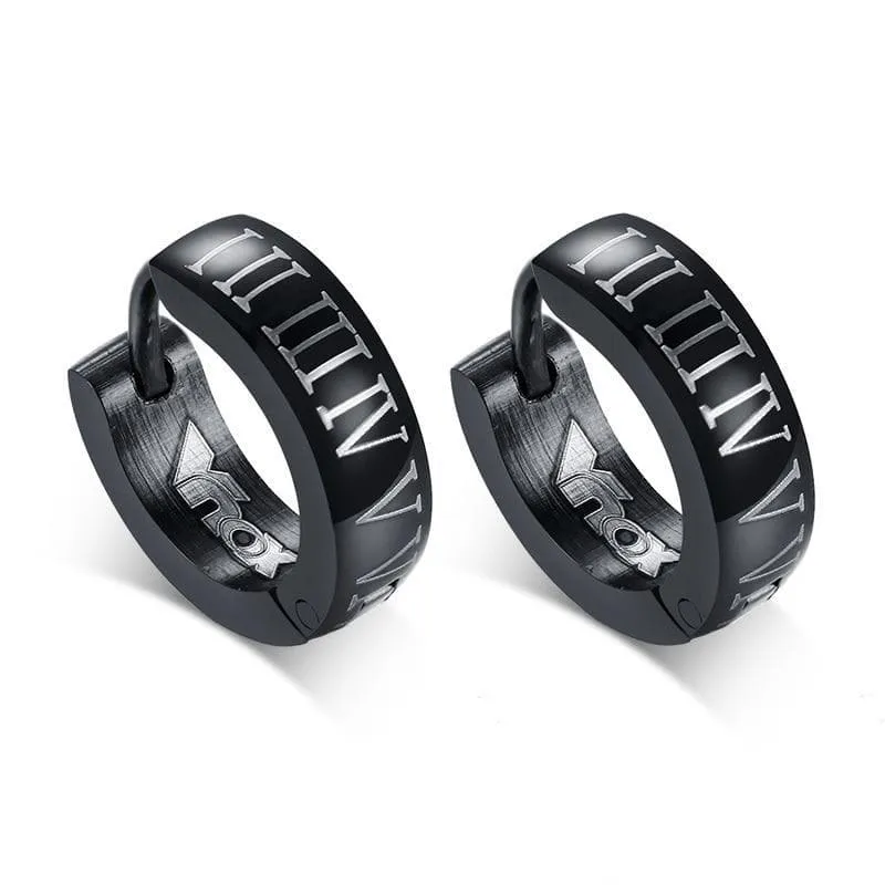 Ancient Greece Roman Numerals Earrings