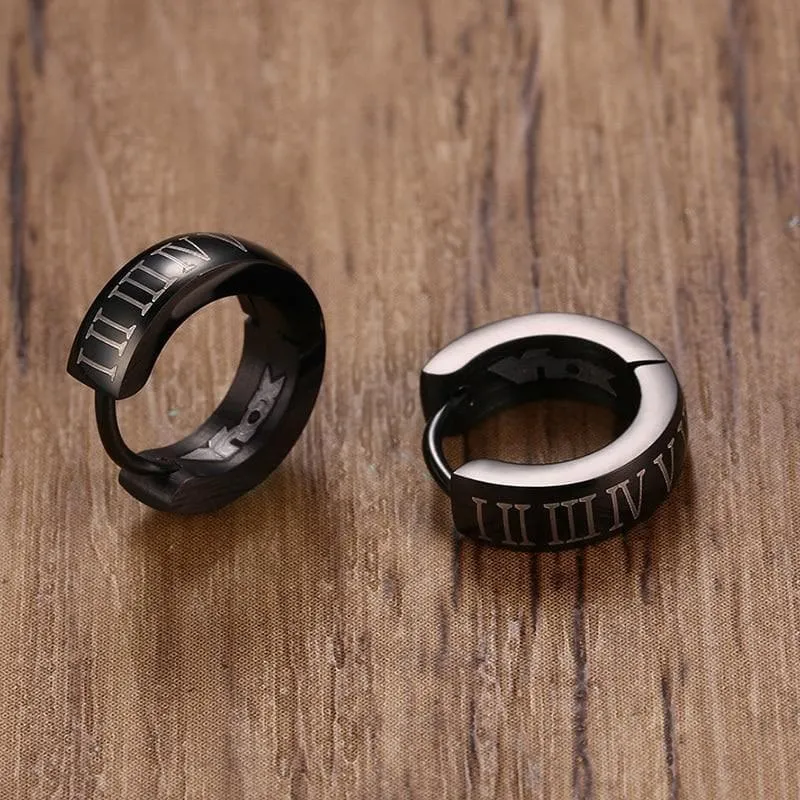 Ancient Greece Roman Numerals Earrings