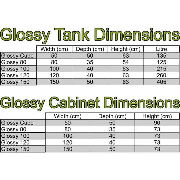 Aquael Glossy 150 Complete Set - 150 x 50 x 63cm (450L) - White