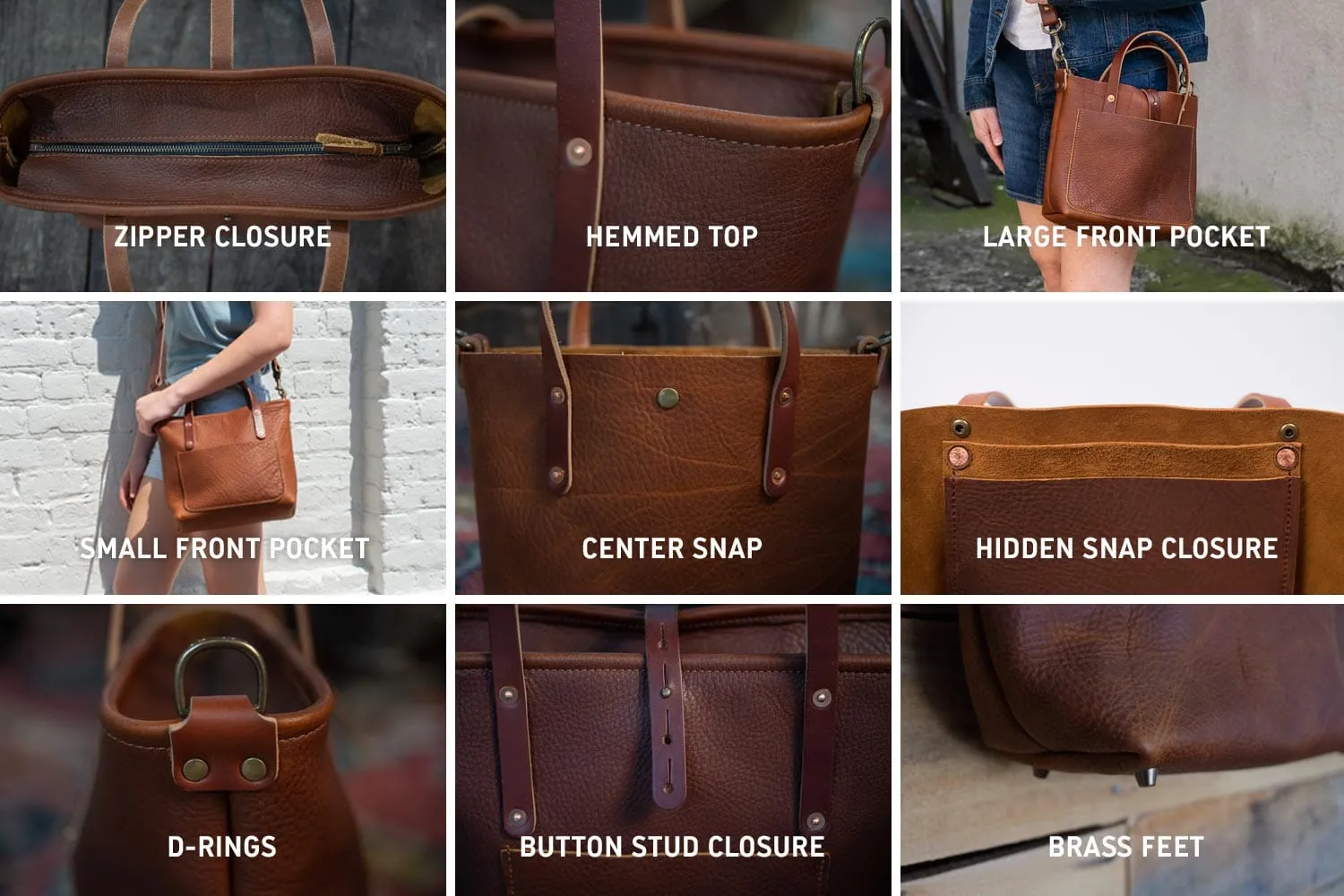 AVERY LEATHER TOTE BAG - MINI CROSSBODY - CRANBERRY