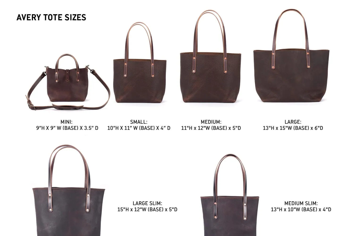 AVERY LEATHER TOTE BAG - MINI CROSSBODY - CRANBERRY